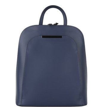 Dámsky kožený ruksak/batoh Taliansky veľký modrý Samuel blu.