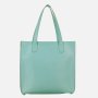 Veľká dámska kožená kabelka, nákupná taška, Wojewodzic mäta - zelená 31731/LY36fg