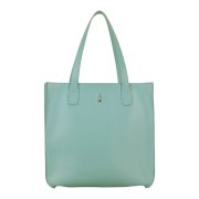Veľká dámska kožená kabelka, nákupná taška, Wojewodzic mäta - zelená 31731/LY36v