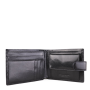 Luxusná kožená peňaženka Talianska čierna H005 nero  g