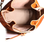 Kožené luxusné kabelky cez plece Talianske camel Jasna vnútro