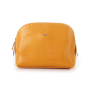 Značková dámska kožená kozmetická taška Wojewodzic žltá  3GD31/PC19d
