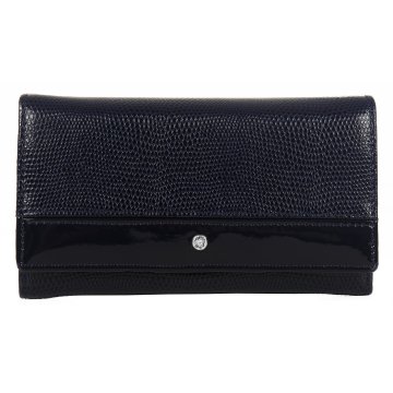 Kožená luxusná peňaženka Wojewodzic tmavomodrá 3PD58/PC14/PL14 lo