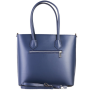Veľké luxusné kožené kabelky Vera Pelle Talianske Rosina modré 3