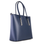 Veľké luxusné kožené kabelky Vera Pelle Talianske Rosina modré 9