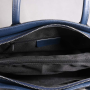 Veľké luxusné kožené kabelky Vera Pelle Talianske Rosina modré 552