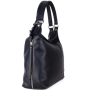 Kožené kabelky luxusné cez rameno veľké Talianske tmavomodré Vera Pelle Florena A4