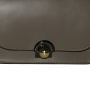 Malá plesová kožená kabelka luxusná crossbody Talianska taupe Elisa bfg