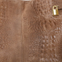XL shopperka kožená kabelka veľká na plece Talianska hnedocamel Valika fg