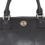 Elegantná kožená kabelka cez rameno Charo Garcia čierna 18506 fgt
