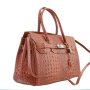 Hnedé dámske kožené kabelky pracovné tašky Talianske Glonia Vera Pelle marronebb