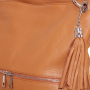 Kožená športová crossbody kabelka Genuine leather Talianska medová Framedf
