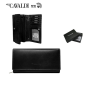 Veľká dámska kožená peňaženka Cavaldi čierna RD-12-GCL blackc