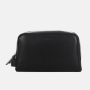 Luxusná kožená kozmetická taška Wojewodzic čierna 3G125/LY01 gg