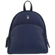 Dámsky kožený batoh/ruksak tmavo modrý stredný Wojewodzic 31906/FD37d