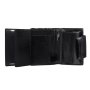 Luxusná kožená lakovaná peňaženka čierna Wojewodzic 3PD55/PC01/PL01 b