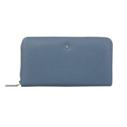 Dámska kožená peňaženka s ozdobou modro sivá Wojewodzic 3PD66/CE30f