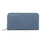 Dámska kožená peňaženka s ozdobou modro sivá Wojewodzic 3PD66/CE30f