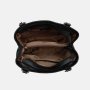Stredne veľká kožená kabelka na plece čierna Wojevodzic 31769/FD01c