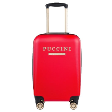 Palubný cestovný kufor na kolieskach 36 litrov - S malý, červený Puccini Los Angelesv