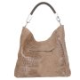 XL dámska shopperka kožená kabelka na plece a do ruky Talianska béžová - taupe Alessad
