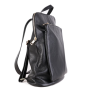 Kožený elegantný batoh a kabelka Taliansky čierny Navaroyx
