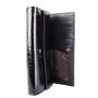 Kožené peňaženky veľké dámske  Loren čierne 64003-RS Black gh