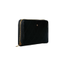 Luxusná kožená peňaženkla s ozdobou lakovaná čierna Wojewodzic 3PD66/P/PL cd