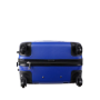 Ľahké lacné cestovné kufre sada 4 kusov modré 44 štyri koliesový