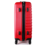 Cestovné kufre malé S červené 46 litrov 4 kolieska cw280 z boku