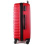 Cestovné kufre malé S červené 46 litrov 4 kolieska cw280 z predu