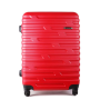 Cestovné kufre sada 4 kusov  červené cw280 štyri 4 kolieska  stredný