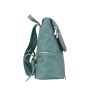 Luxusný kožený batoh do školy zelený Wojewodzic 31764 bok