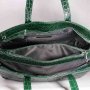 Dámske pracovné kožené kabelky Talianske zelené Rachel veľké A4