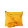 Talianske kožené kabelky malé listové žlté crossbody Korzika cez rameno