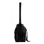 Luxusné kožené kabelky dámske vrecovité čierne Wojewodzic 31749 cb